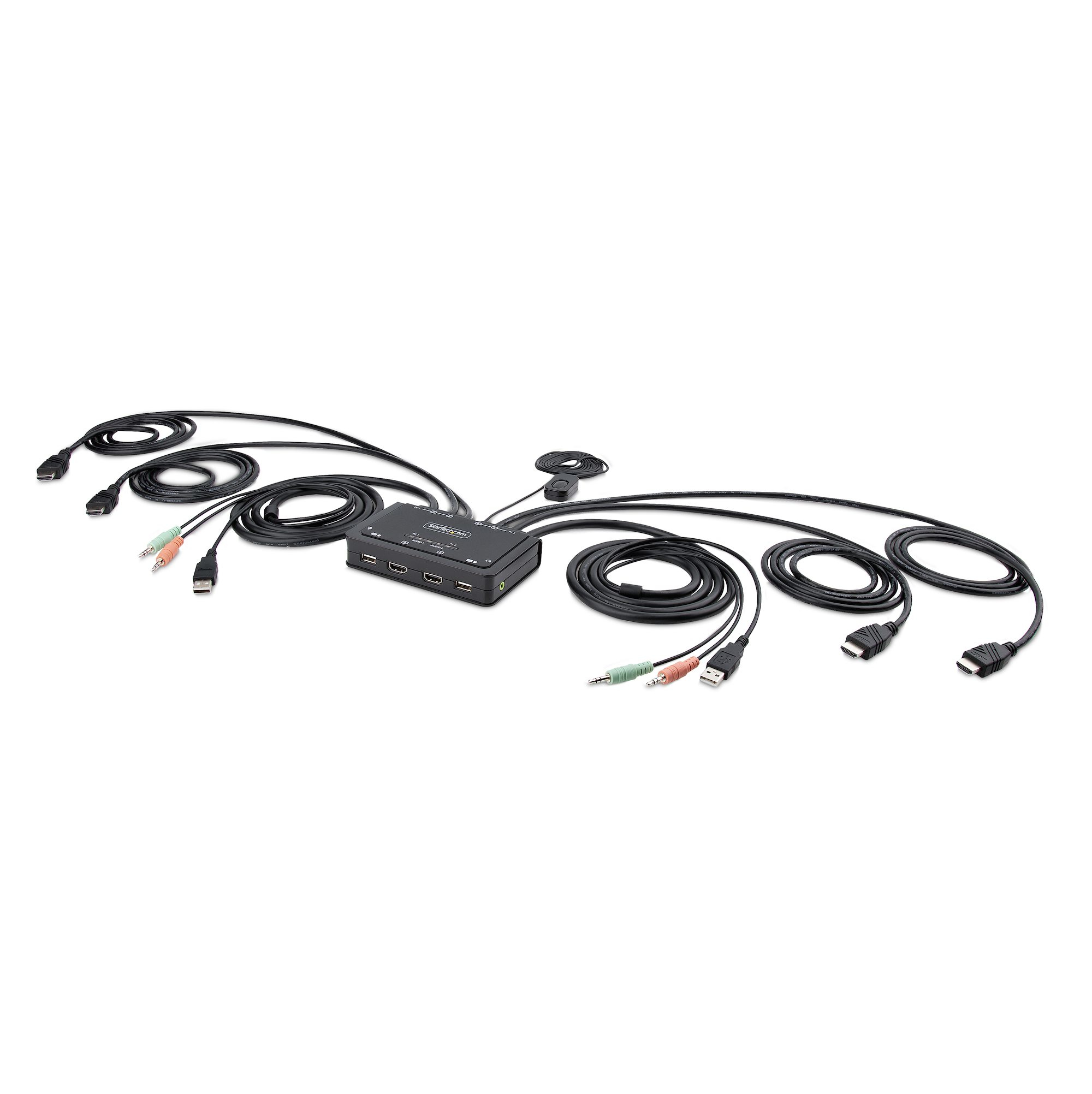 STARTECH.COM 2-PORT DUAL-MONITOR HDMI KVM SWITCH,4K 60HZ,1.5M HOST CABLES 2 YR STARTECH — view 2