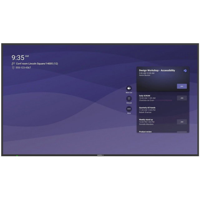 COMMBOX 65" MEETING ROOM 400 NITS DISPLAY,24/7 HDMI,VGA,WALL BRACKET,5YR COMMBOX — view 2