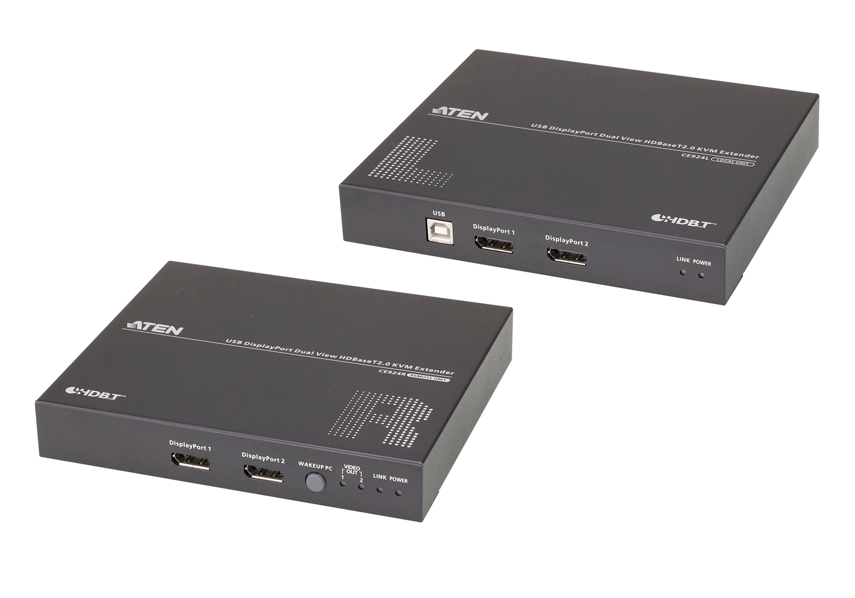ATEN USB DISPLAYPORT DUAL VIEW HDBASET 2.0 KVM EXTENDER (4K @100 M) ATEN — view 2
