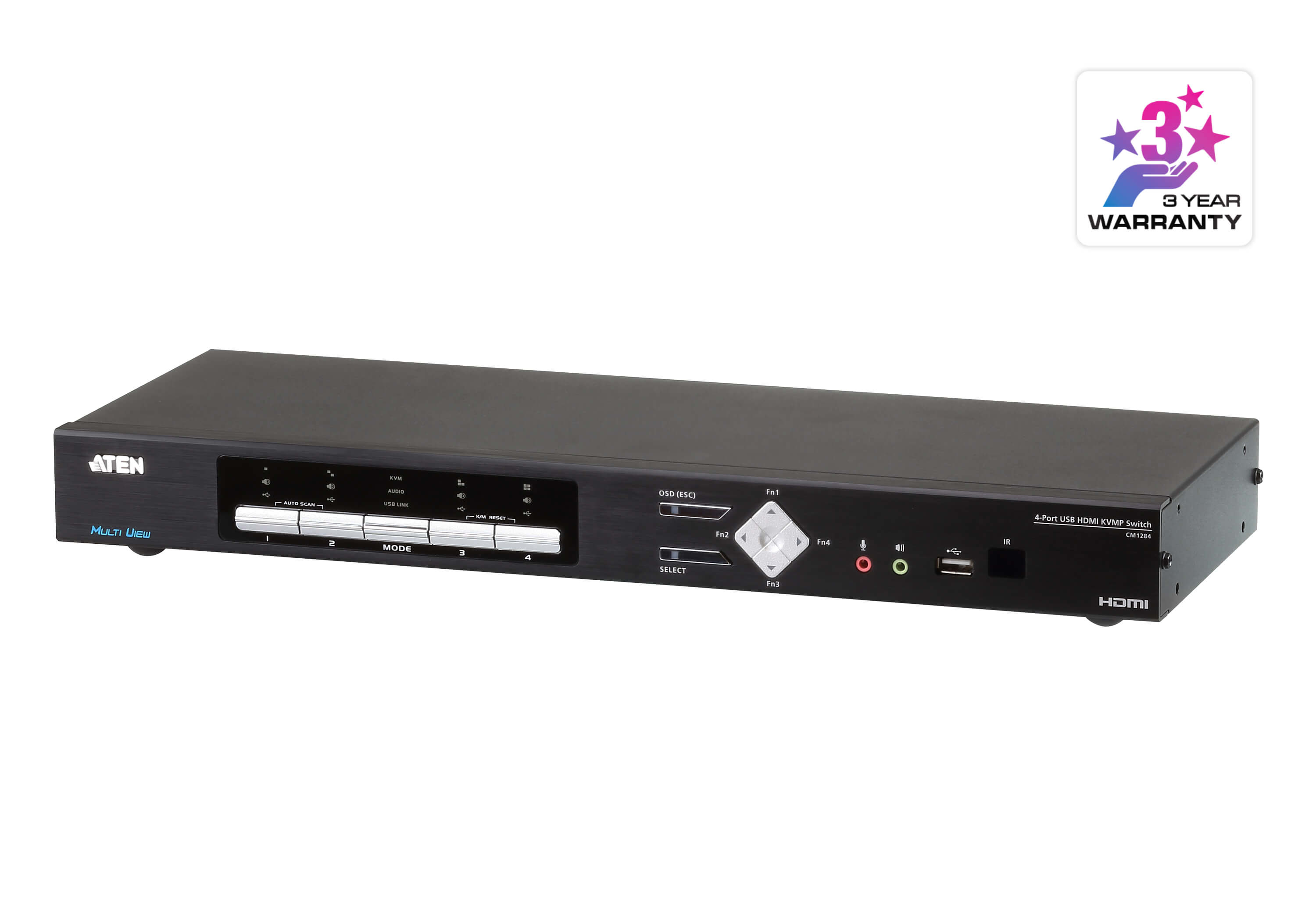 ATEN 4 PORT HDMI MULTI-VIEW KVMP SWITCH ATEN — view 2