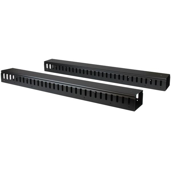 STARTECH.COM VERTICAL CABLE ORGANIZER W/ FINGER DUCTS - 20U - 6 FT. 2 YR STARTECH — view 2
