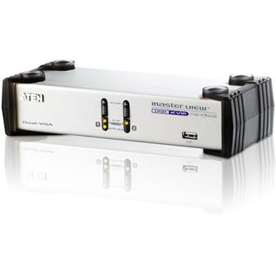 ATEN 2 PORT DUAL VIEW VGA KVM SWITCH WITH AUDIO ATEN — view 2