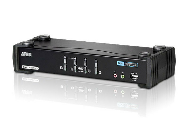 ATEN 4 PORT USB 2.0 DVI DUAL LINK KVMP SWITCH ATEN — view 2