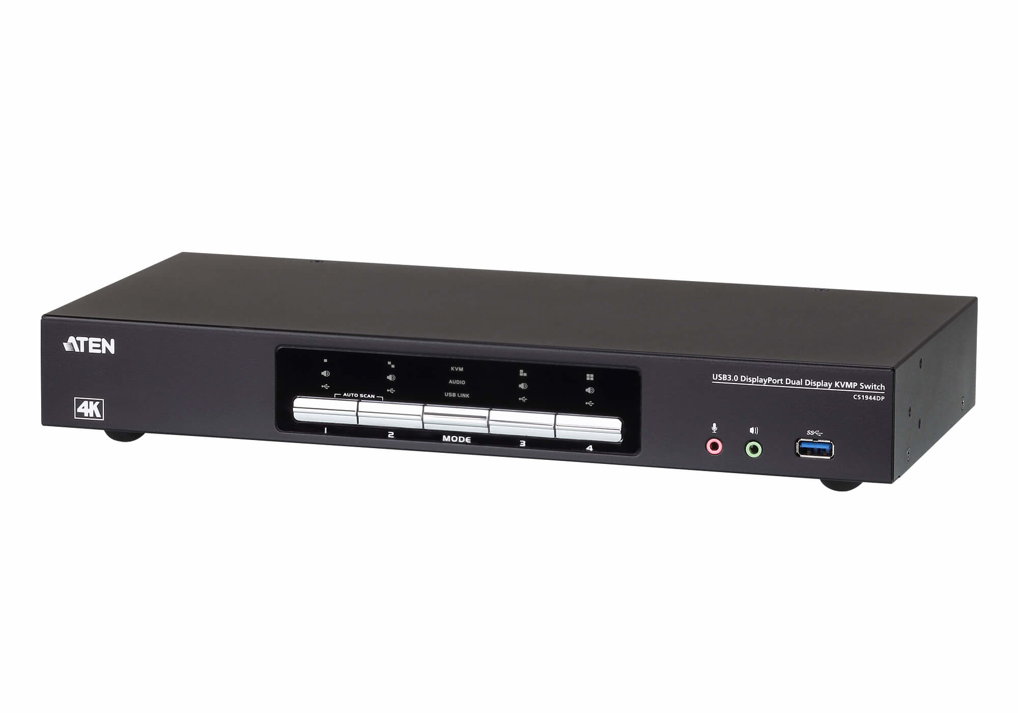 ATEN 4 PORT USB 3.0 4K DUAL DISPLAYPORT KVMP SWITCH ATEN — view 2