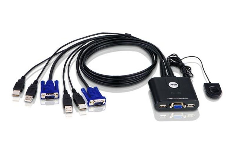ATEN 2 PORT USB VGA CABLE KVM SWITCH ATEN — view 2