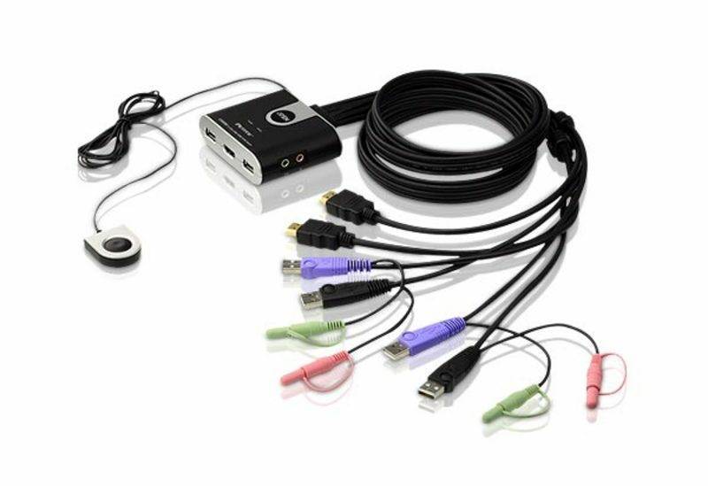ATEN 2 PORT USB HDMI CABLE KVM SWTCH ATEN — view 2
