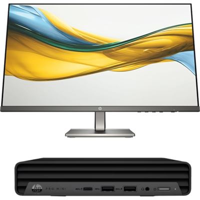 HP PRO MINI 400 G9 i5-14500T 16GB 512GB SSD WIFI WIN 11 PRO + HP 527DA 27" MONITOR HP — view 1