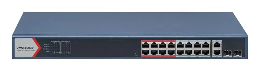 HIKVISION 16 PORT POE MANAGED SWITCH - 2 UPLINKS - 2 SFP HIKVISION — view 2