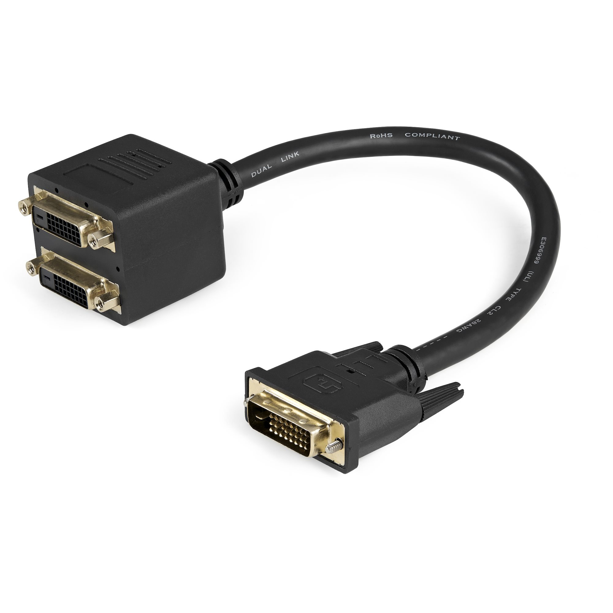 STARTECH.COM 1 FT DVI-D TO 2X DVI-D DIGITAL VIDEO SPLITTER CABLE - M/F LTW STARTECH — view 2