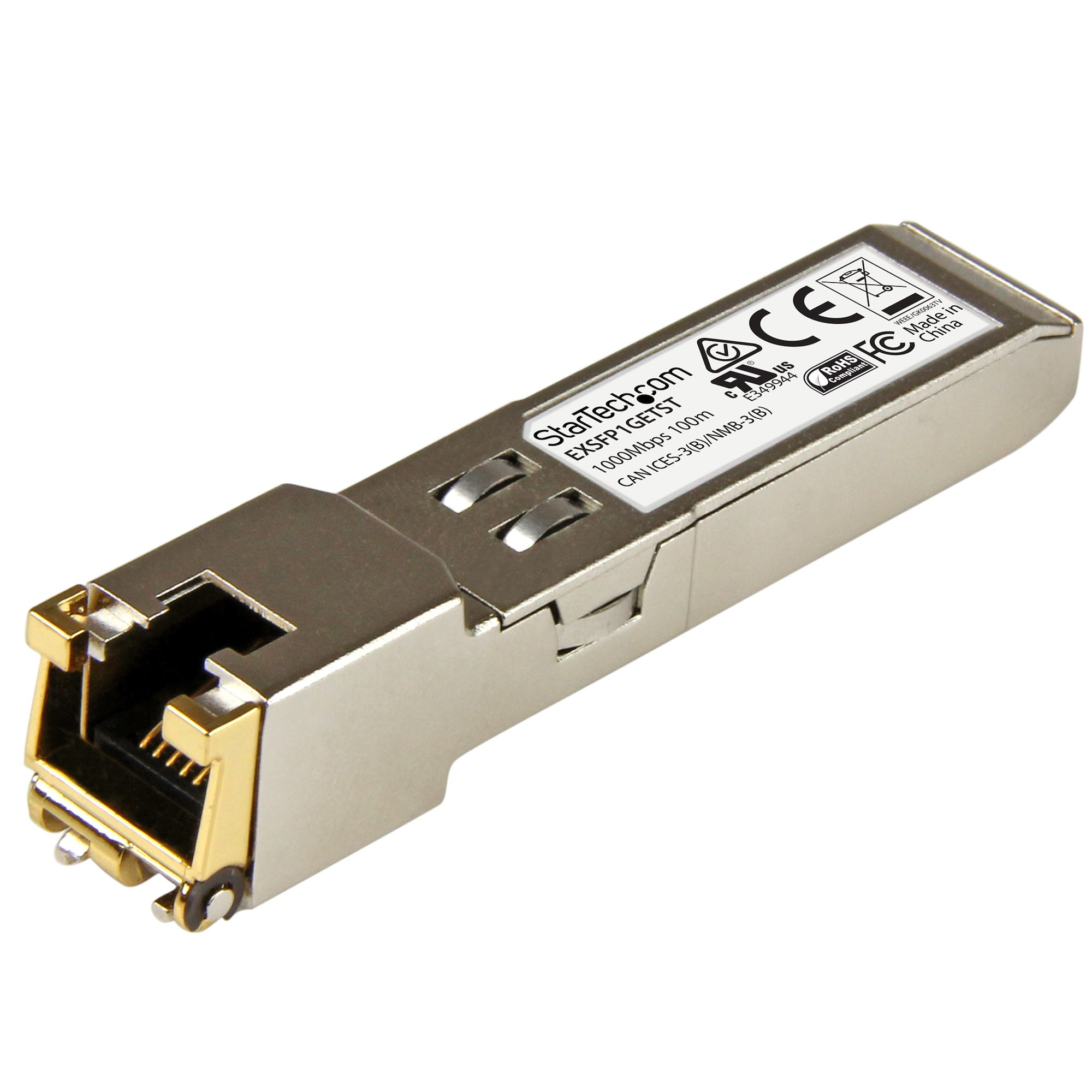 STARTECH.COM GB RJ45 COPPER SFP MODULE - JUNIPER EX-SFP-1GE-T COMPATIBLE, LTW STARTECH — view 2
