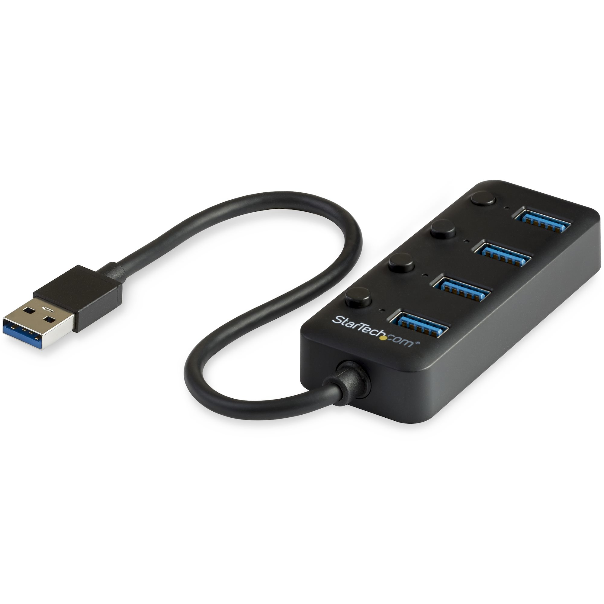 STARTECH.COM 4 PORT USB 3.0 HUB 5GBPS - 4X USB-A - ON/OFF PORT SWITCHES 2 YR STARTECH — view 2