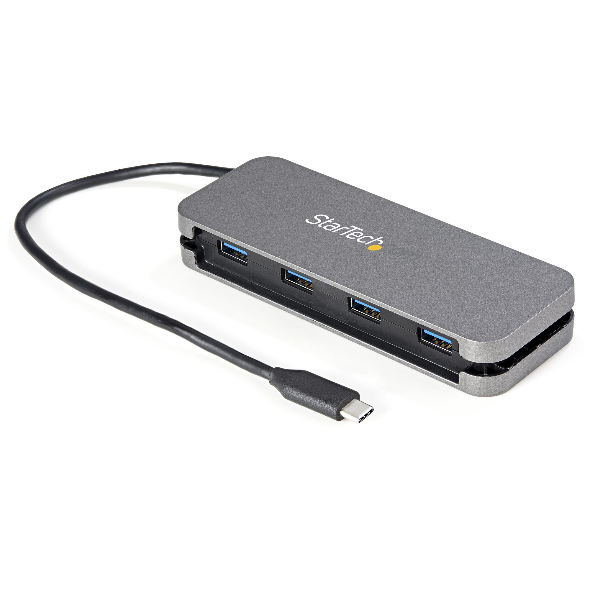 STARTECH.COM 4 PORT USB C HUB - 4X USB TYPE-A (5GBPS USB 3.0) - 29CM CABLE 2 YR STARTECH — view 1