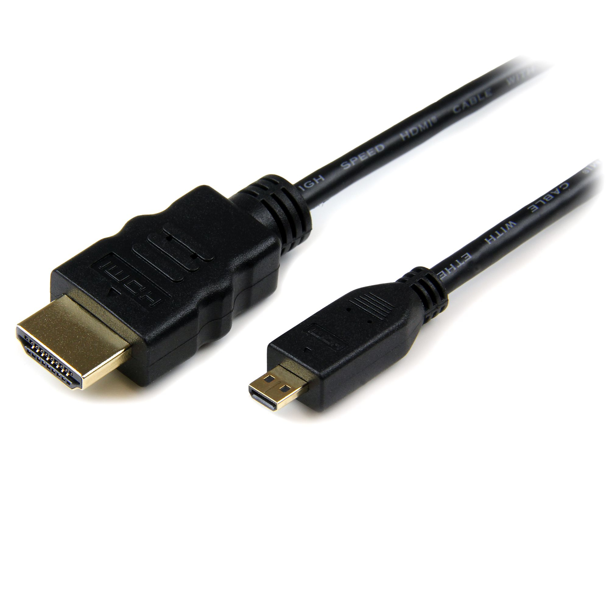 STARTECH.COM 1M MICRO HDMI TO HDMI CABLE WITH ETHERNET - 4K - ADAPTER CABLE LTW STARTECH — view 2