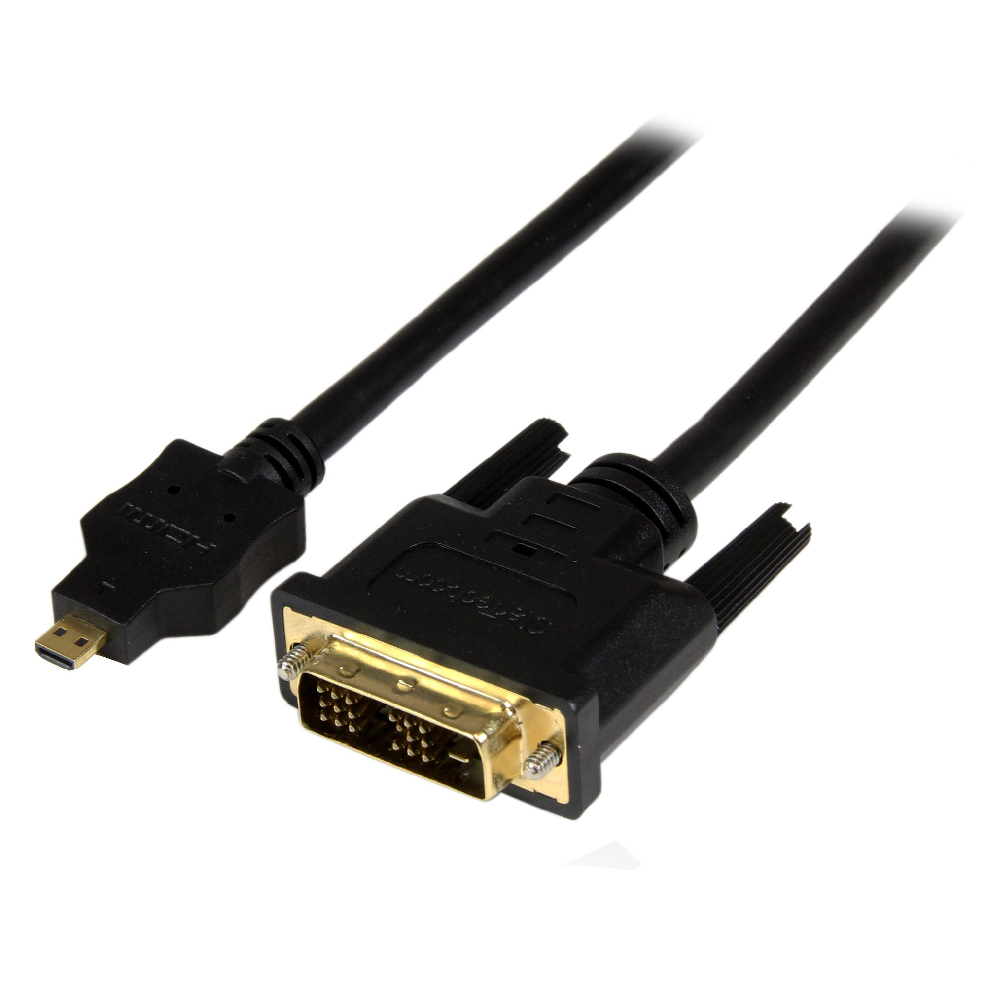STARTECH.COM 1M (3FT) MICRO HDMI TO DVI CABLE ADAPTER - MICRO HDMI TO DVI-D LTW STARTECH — view 2