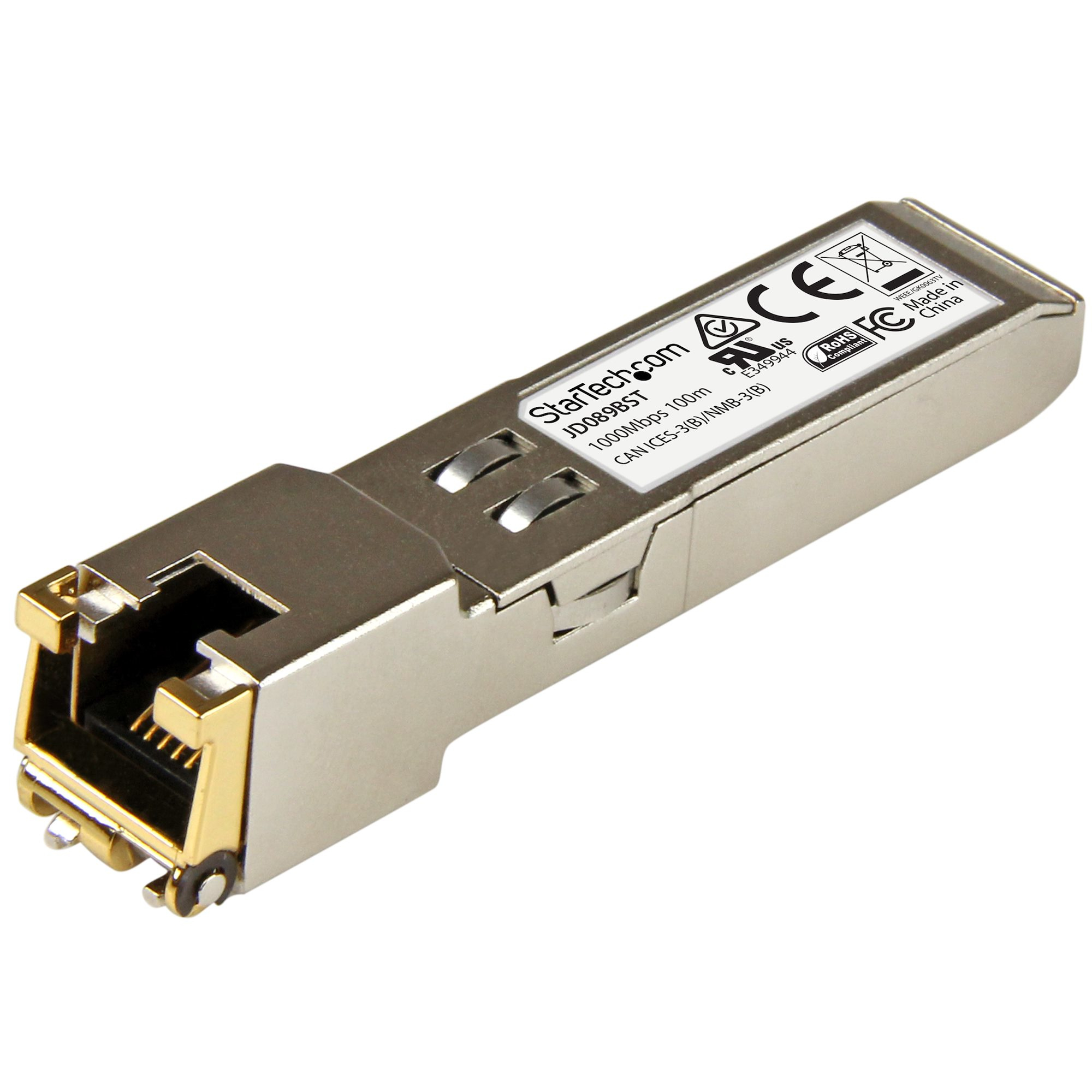 STARTECH.COM HP JD089B COMPATIBLE SFP COPPER MODULE - 10/100/1000BASE-TX - LTW STARTECH — view 2