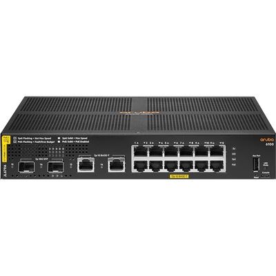 HPE ANW 6100 12G Class4 PoE 2G/2SFP+ 139W Switch HPE — view 2