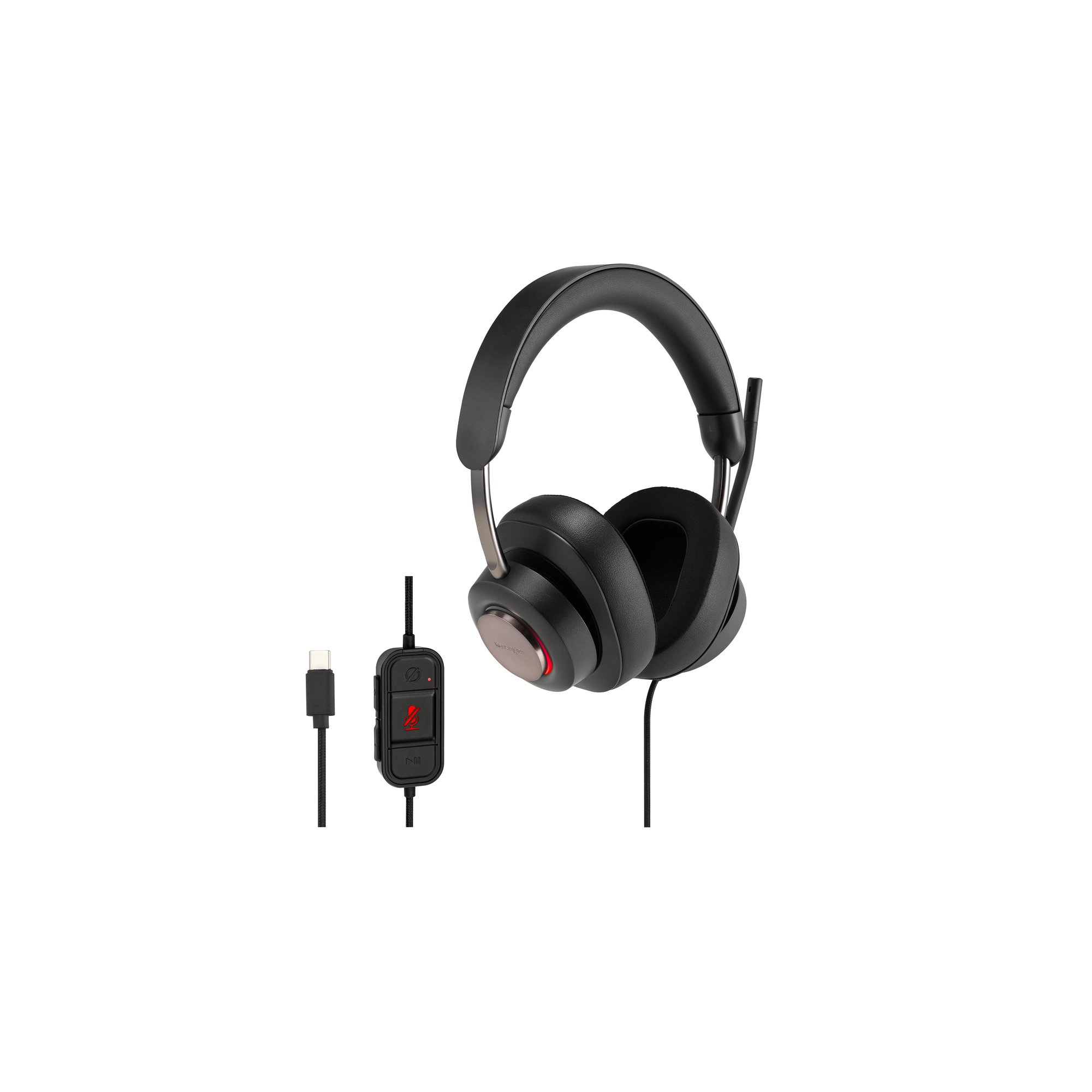 KENSINGTON H2000 USB-C WIRED OVER THE EAR HEADSET WITH PASSIVE NOISE CANCELLATION, 2Y KENSINGTON — view 2