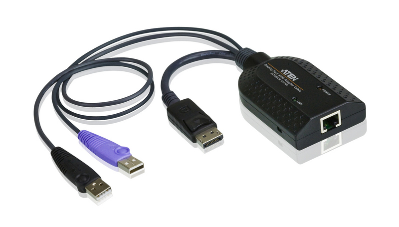ATEN DISPLAYPORT USB VIRTUAL MEDIA KVM ADAPTER CABLE WITH SMART CARD READER ATEN — view 2