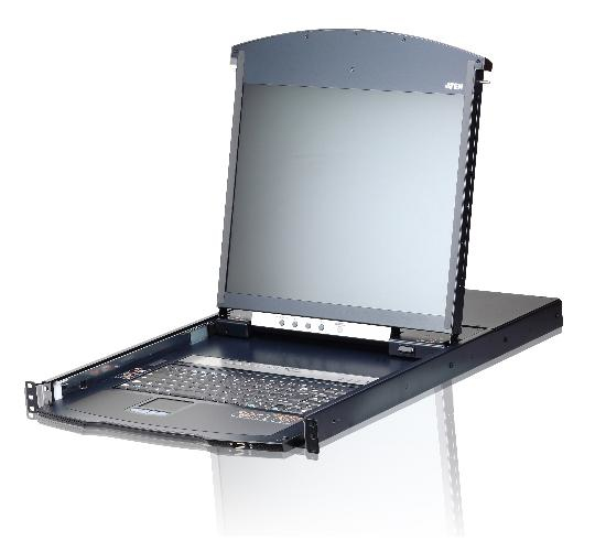ATEN 19" DUAL RAIL 8 PORT LCD KVM OVER IP ATEN — view 2