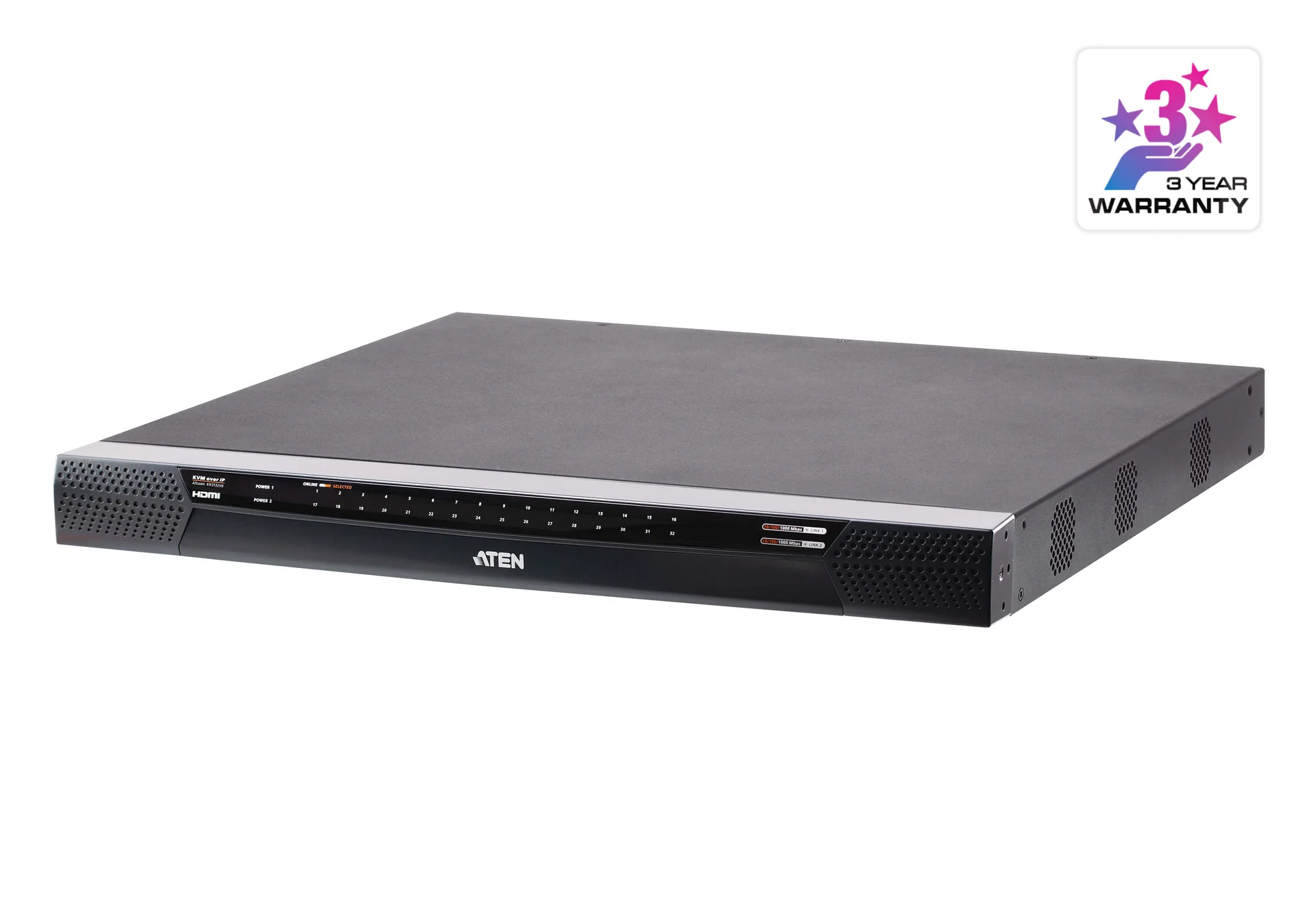 ATEN 1-LOCAL/2-REMOTE ACCESS 32-PORT MULTI-INTERFACE CAT 5 KVM OVER IP SWITCH ATEN — view 1