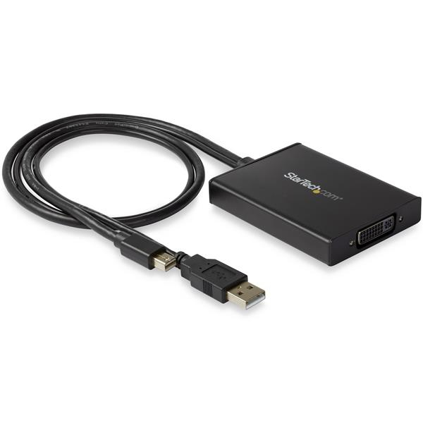 STARTECH.COM MINI DP TO DUAL-LINK DVI ADAPTER - USB POWERED - BLACK, 3 YR STARTECH — view 2