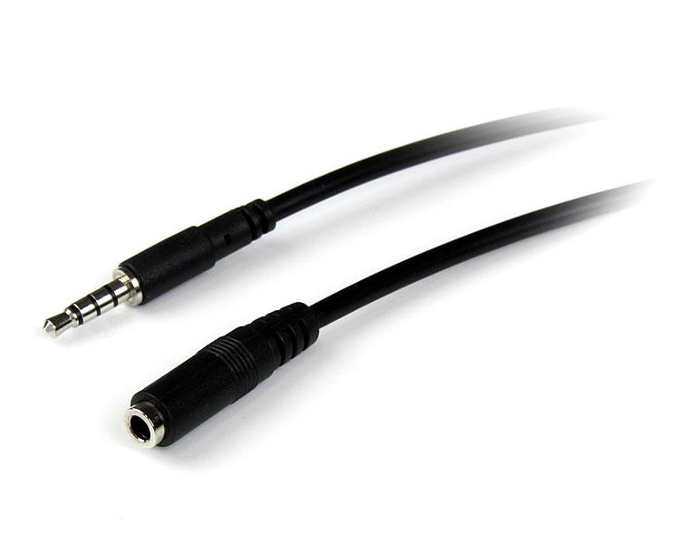 STARTECH.COM 1M 3.5MM 4 POSITION TRRS HEADSET EXTENSION CABLE - M/F LTW STARTECH — view 2