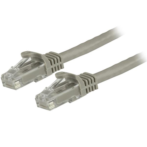 STARTECH.COM 1.5 M CAT6 CABLE - PATCH CORD - GREY - SNAGLESS, LTW STARTECH — view 2