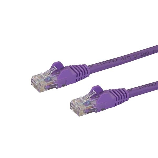 STARTECH.COM CAT6 ETHERNET CABLE 2M PURPLE 650MHZ 100W SNAGLESS PATCH CORD LTW STARTECH — view 2