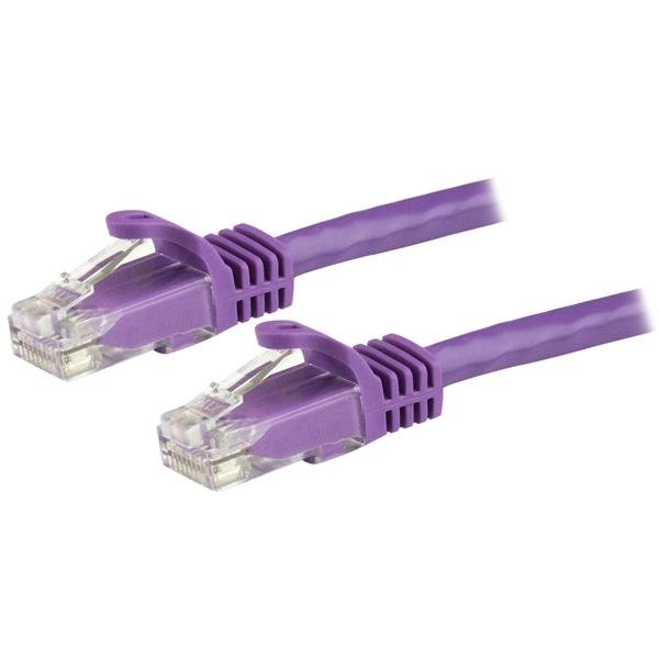 STARTECH.COM 7.5 M CAT6 CABLE - PATCH CORD - PURPLE - SNAGLESS, LTW STARTECH — view 2