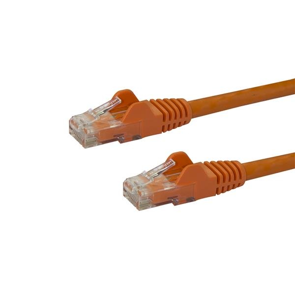 STARTECH.COM 7M CAT6 PATCH CABLE WITH SNAGLESS RJ45 CONNECTORS - ORANGE, LTW STARTECH — view 2