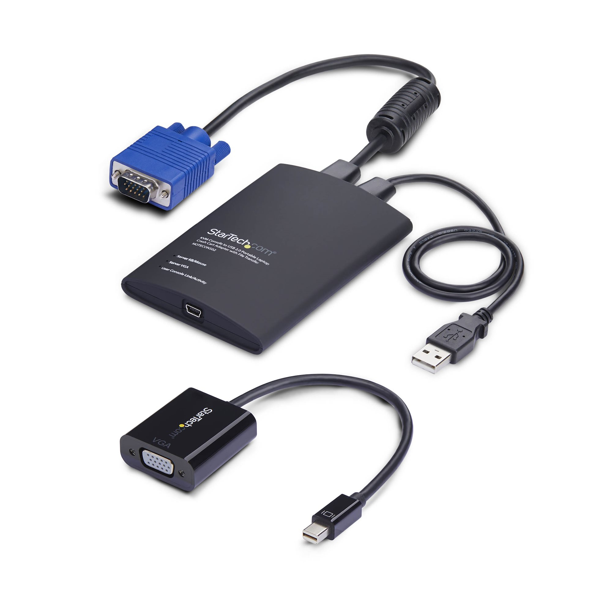 STARTECH.COM USB CRASH CART ADAPTER, VGA/MINI DISPLAYPORT KVM CONSOLE, 2 YR STARTECH — view 2