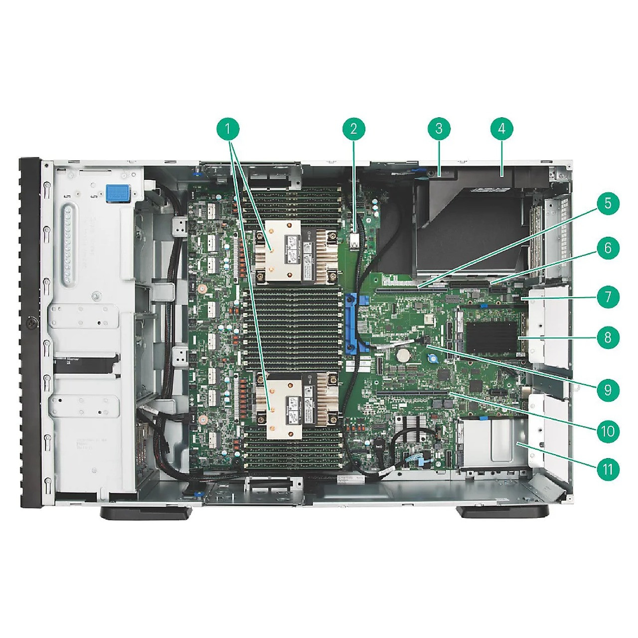 HPE ProLiant ML350 Gen11 Redundant Fan Kit HPE — view 1