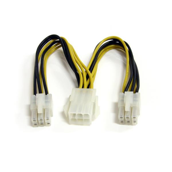 STARTECH.COM 6IN PCI EXPRESS POWER SPLITTER CABLE - POWER SPLITTER - 6 PIN LTW STARTECH — view 2