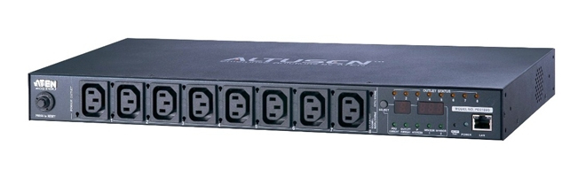 ATEN 8 PORT 1U 10A SMART PDU WITH BANK LEVEL METERING AND OUTLET CONTROL, 8XC13 OUTLETS ATEN — view 2