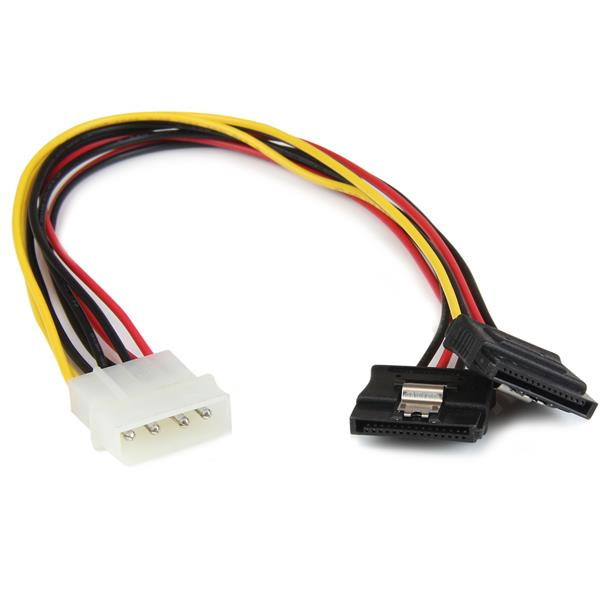 STARTECH.COM 12IN 4 PIN LP4 TO 2X LATCHING SATA POWER Y CABLE ADAPTER LTW STARTECH — view 2