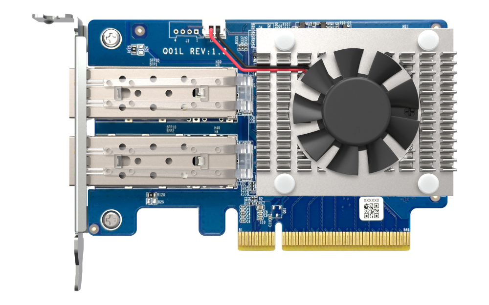 QNAP DUAL-PORT SFP+ 10GBE NETWORK EXPANSION CARD; LOW-PROFILE FORM FACTOR; PCIE GEN3 X8 QNAP — view 2