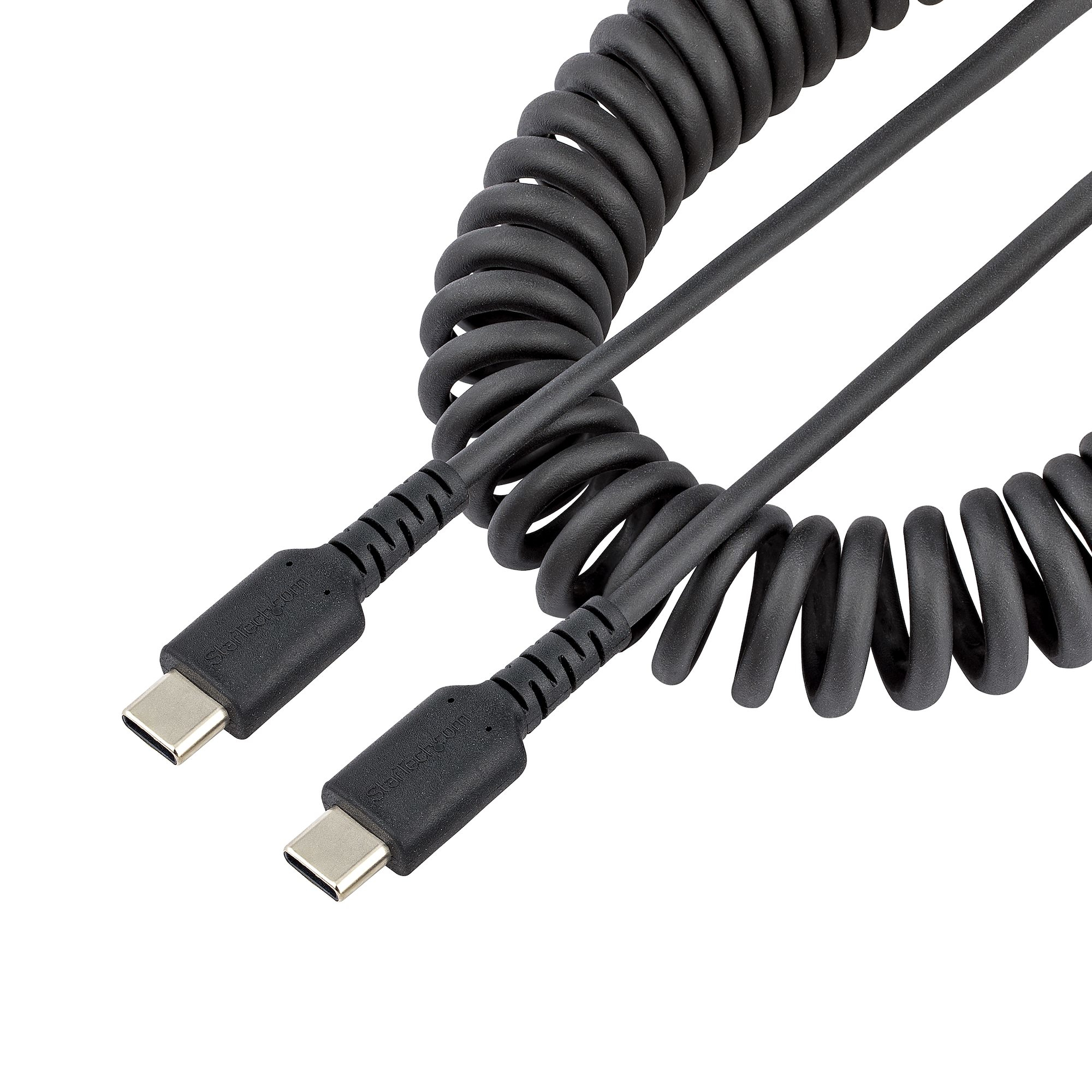 STARTECH.COM 1M USB C CHARGING CABLE, HEAVY DUTY COILED USB 2.0, LTW STARTECH — view 2