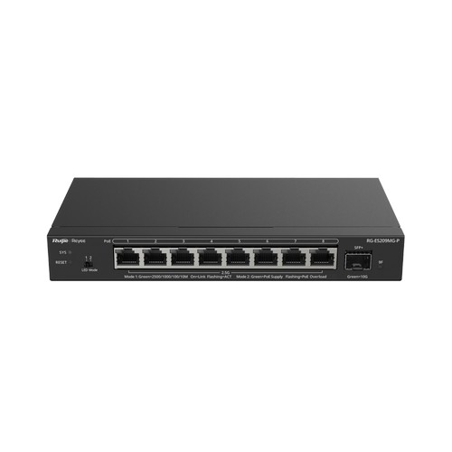 REYEE RG-ES209MG-P, 8-Port 2.5G Cloud Managed PoE Switch, 1 x 10G Uplink REYEE — view 2