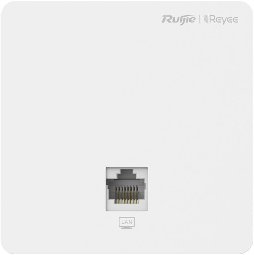 Ruijie Reyee AC1300 Wi-Fi 5 Dual Band Wall Plate AP (Flush) - 1267Mbps - 2x FE (F & B) REYEE — view 1
