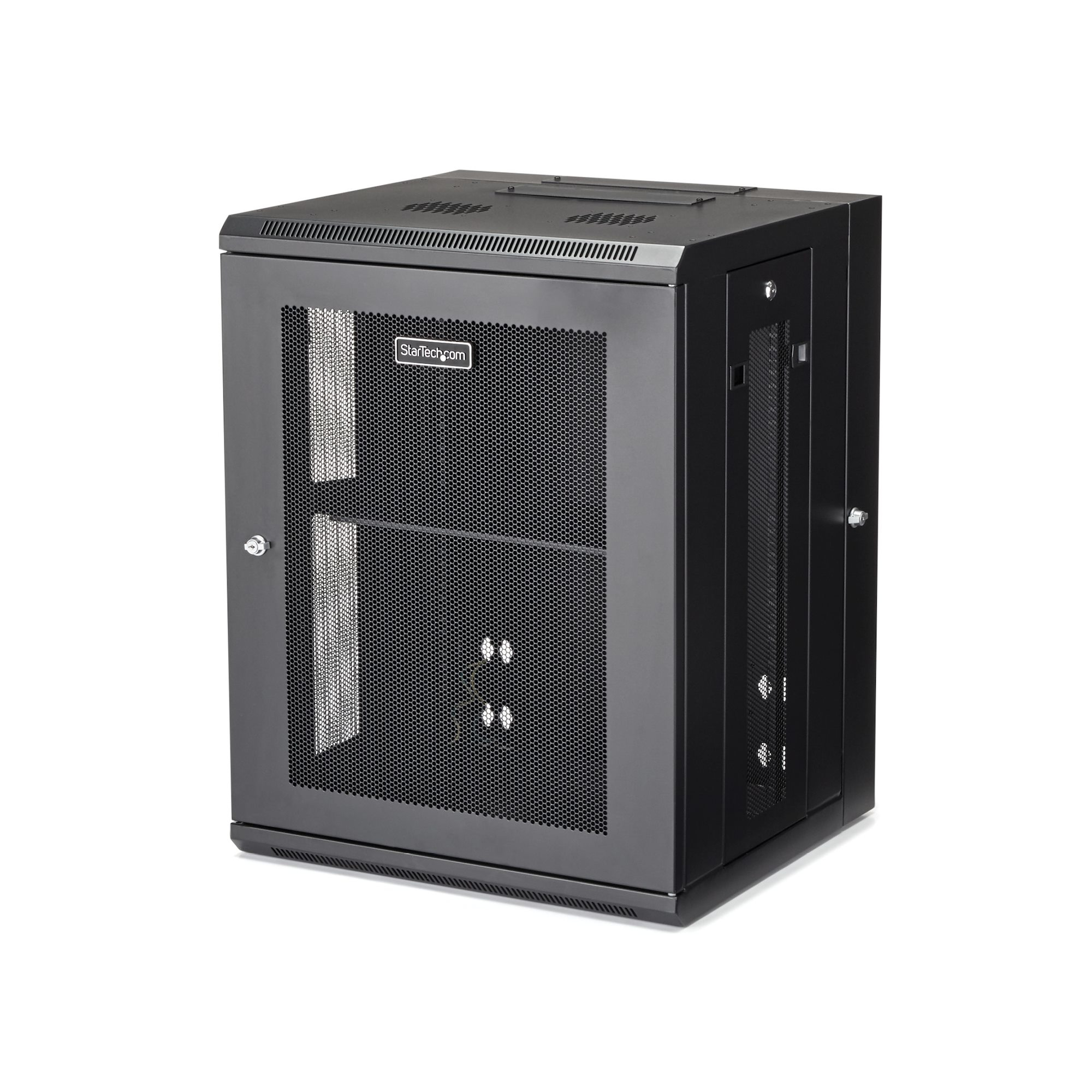 STARTECH.COM 15U 19" WALL MOUNT NETWORK CABINET - 16" DEEP HINGED W/SHELF 5 YR STARTECH — view 2