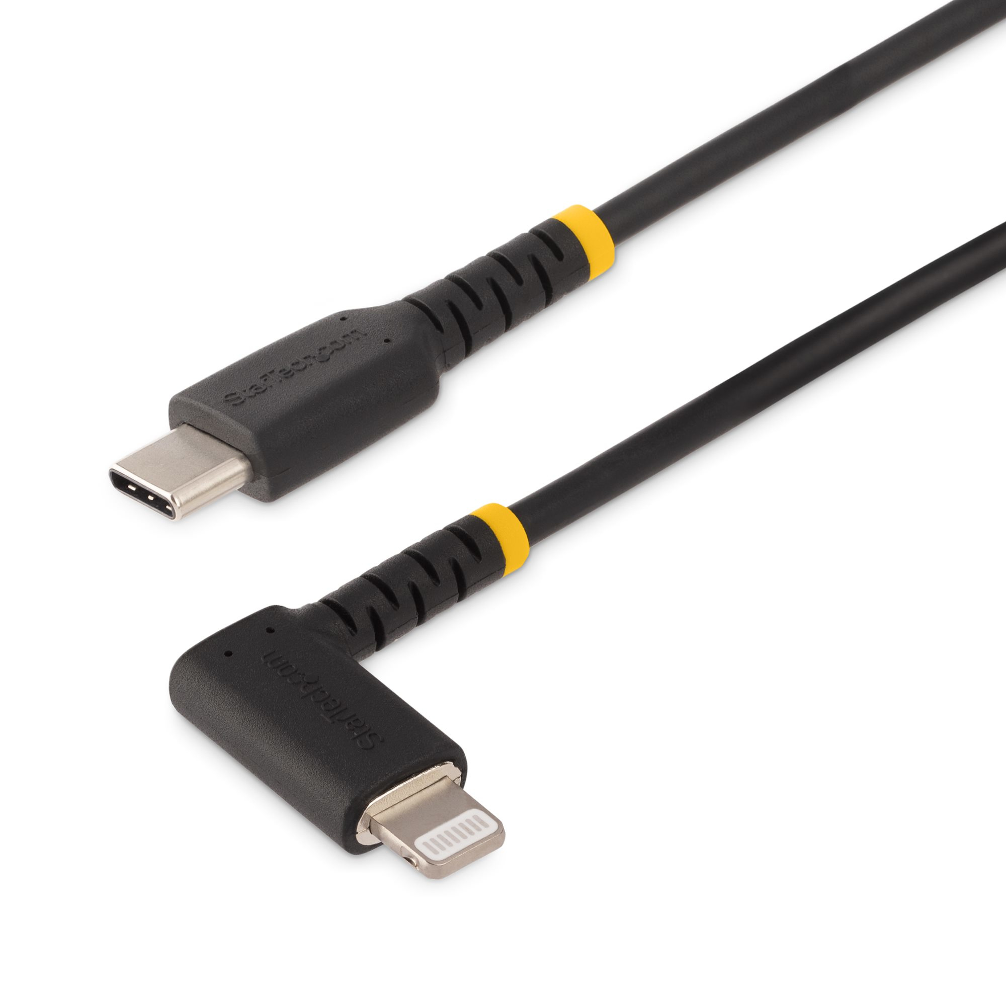 STARTECH.COM 3FT (1M) DURABLE USB-C TO LIGHTNING CABLE, RIGHT-ANGLED 2 YR STARTECH — view 2
