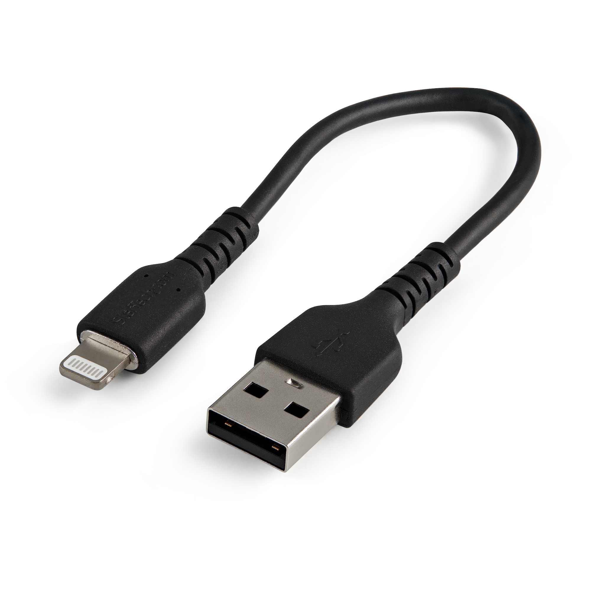 STARTECH.COM 15CM USB TO LIGHTNING CABLE - APPLE MFI CERTIFIED - BLACK, 2 YR STARTECH — view 2