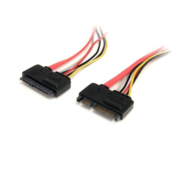 STARTECH.COM 12IN 22 PIN SATA POWER AND DATA EXTENSION CABLE, LTW STARTECH — view 2