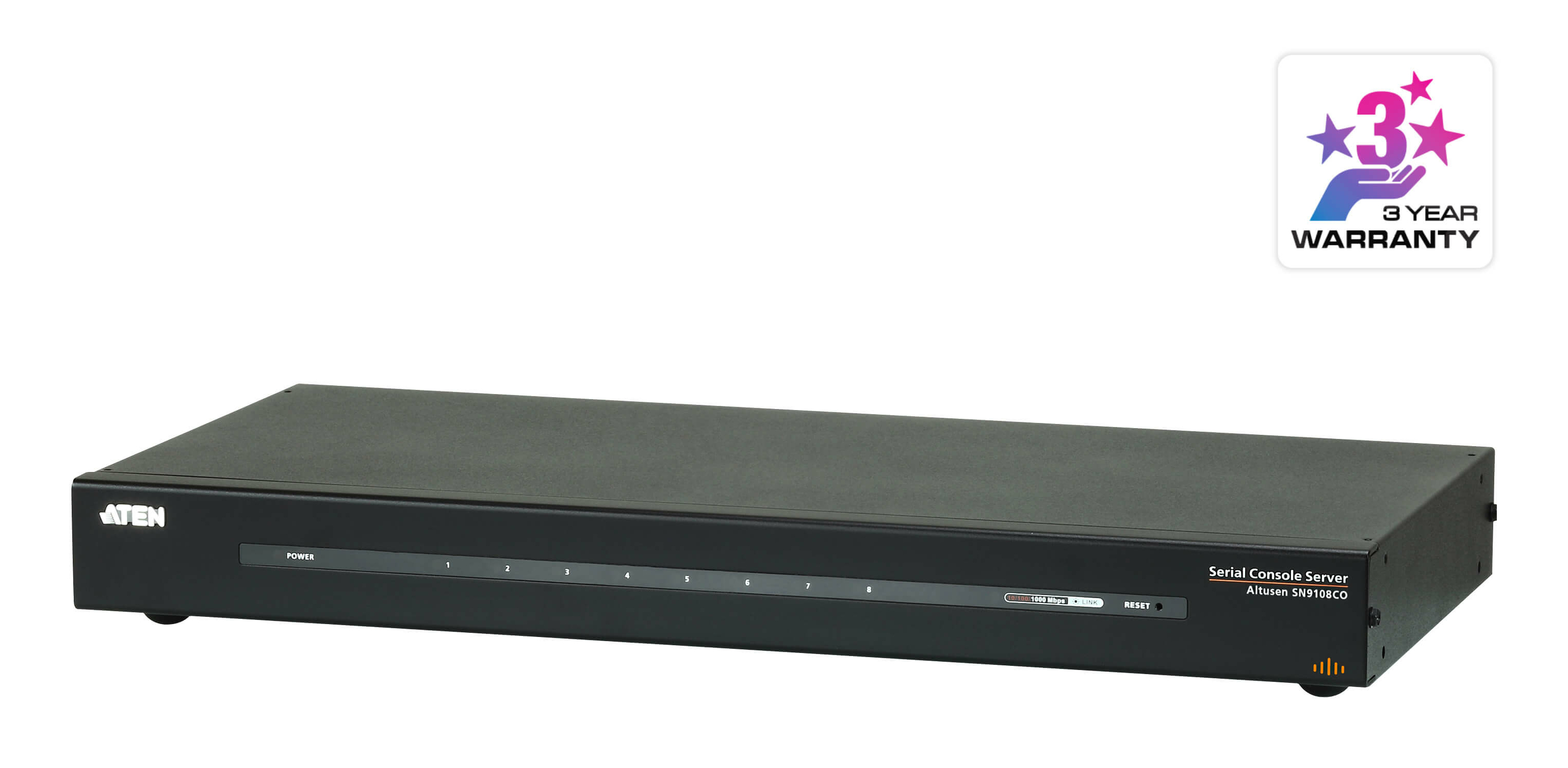 ATEN 8 PORT SERIAL CONSOLE SERVER OVER IP WITH AC POWER ATEN — view 2