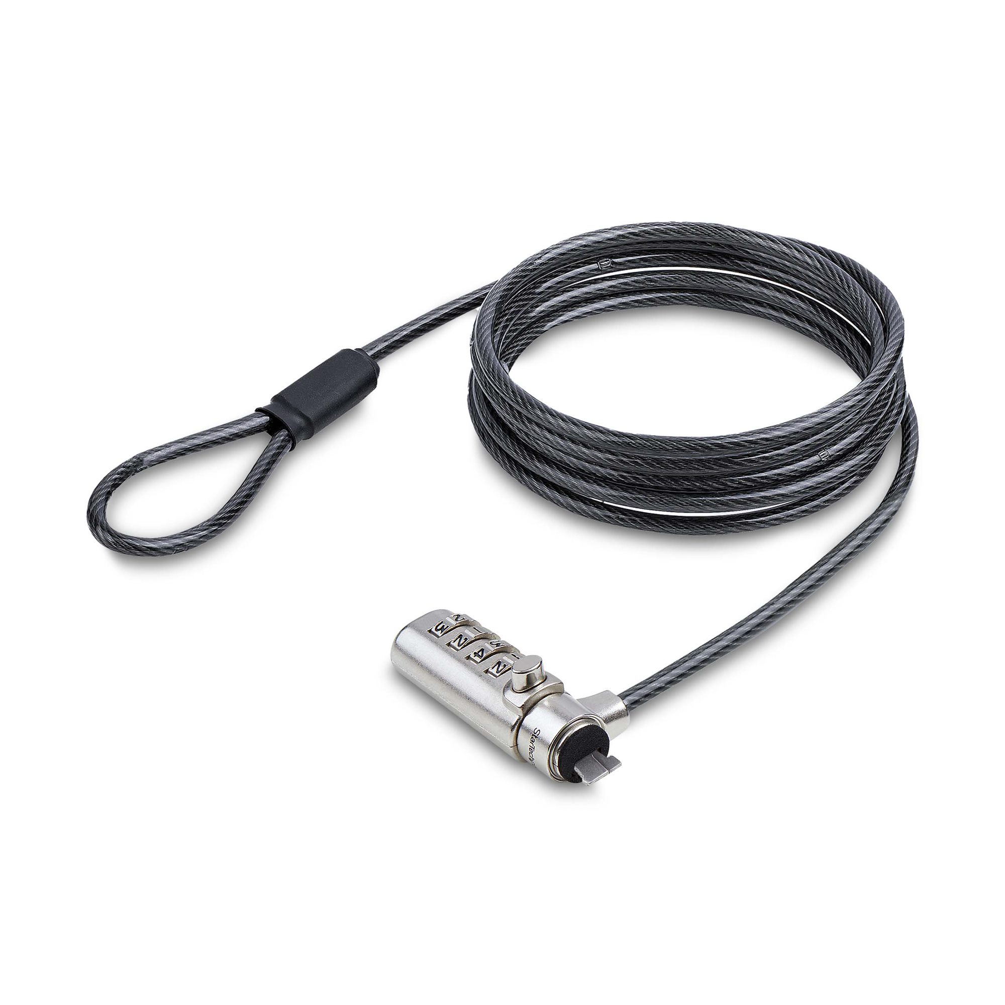 STARTECH.COM SLIM LOCK K-SLOT COMPATIBLE, 5FT COMBINATION LOCKING CABLE, 2 YR STARTECH — view 2