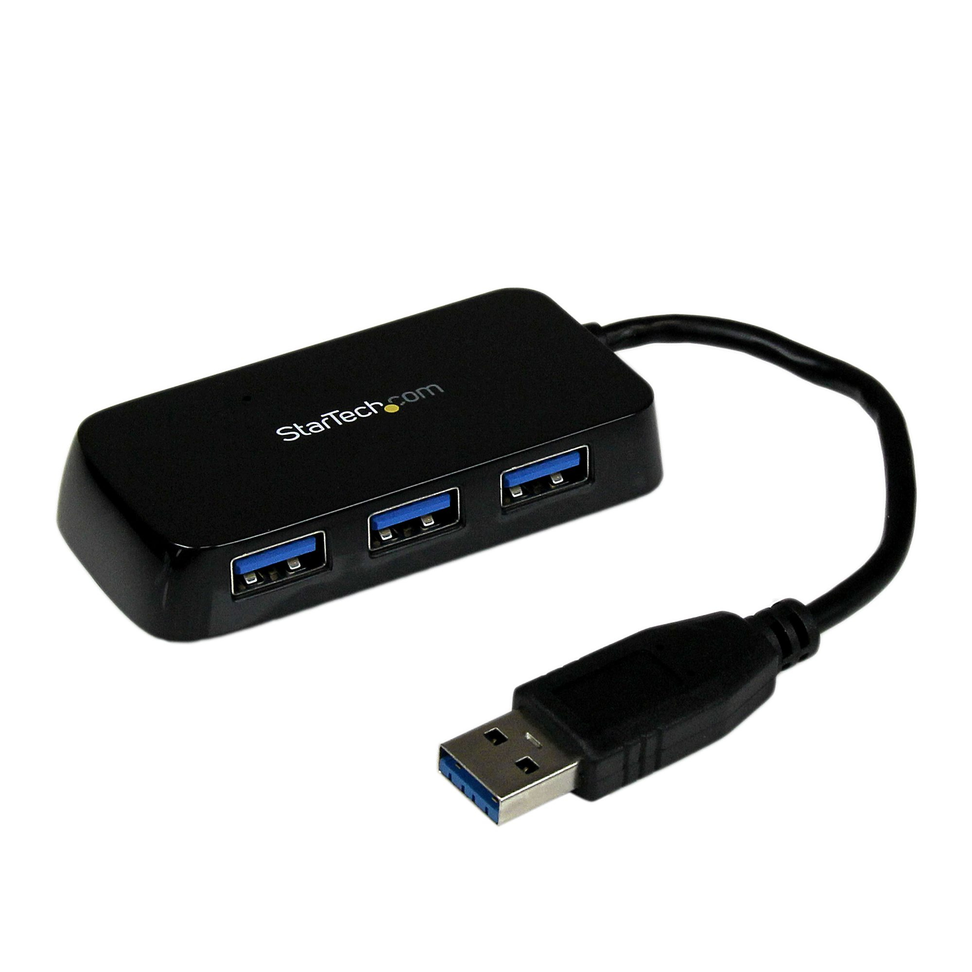 STARTECH.COM 4 PORT USB 3.0 HUB SUPERSPEED 5GBPS - PORTABLE - BUS POWERED 2 YR STARTECH — view 2