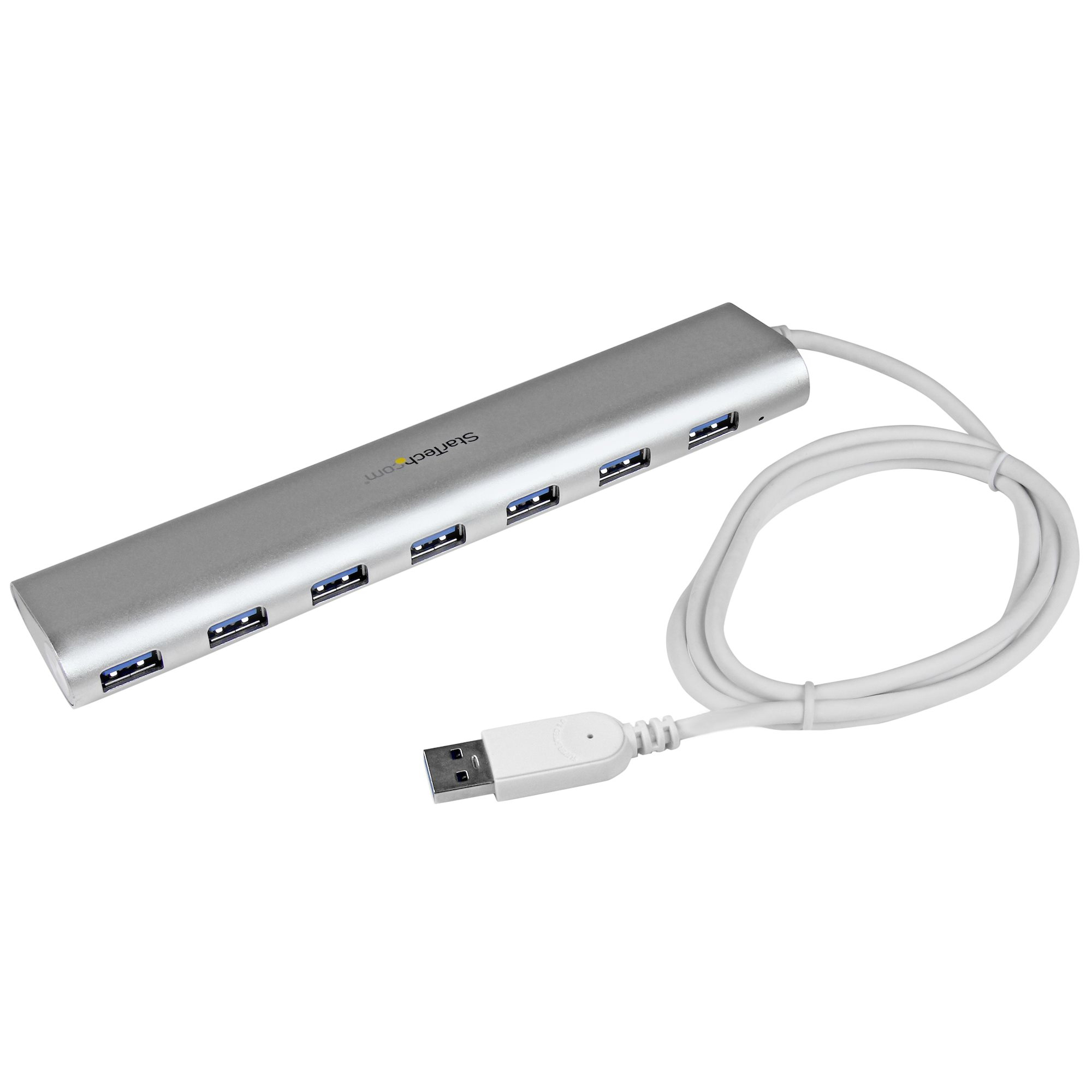 STARTECH.COM 7 PORT USB 3.0 HUB W/ CABLE, 7XUSB-A, ALUMINUM - SELF POWERED 2 YR STARTECH — view 1