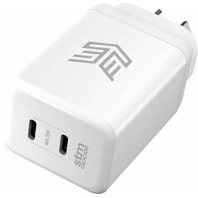 STM 35W Dual Port (USB-C/C) Power Adapter (AUNZ) - White STM — view 2