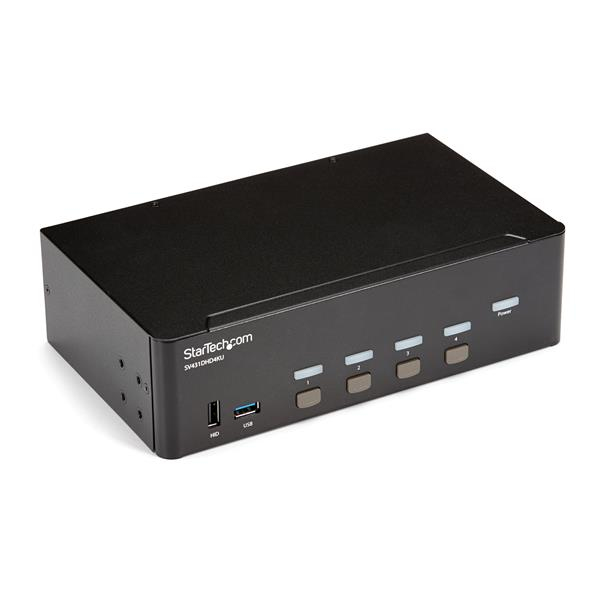 STARTECH.COM 4 PORT USB HDMI KVM SWITCH WITH AUDIO - 4K 30HZ DUAL MONITOR 2 YR STARTECH — view 2