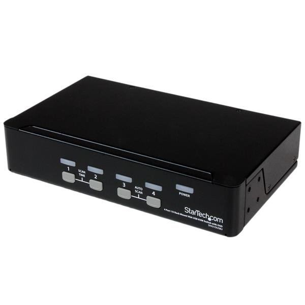 STARTECH.COM 4 PORT 1U RACKMOUNT USB KVM SWITCH WITH OSD, 3 YR STARTECH — view 2
